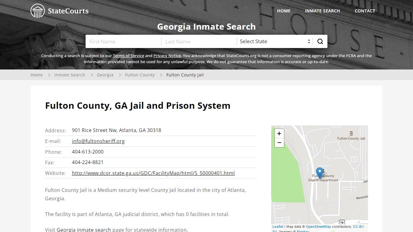 Fulton County Jail Inmate Records Search, Georgia ...